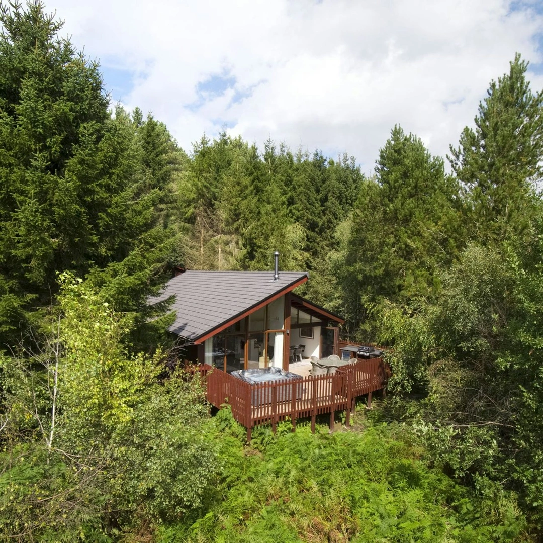 A Forest Holidays cabin in the countryside